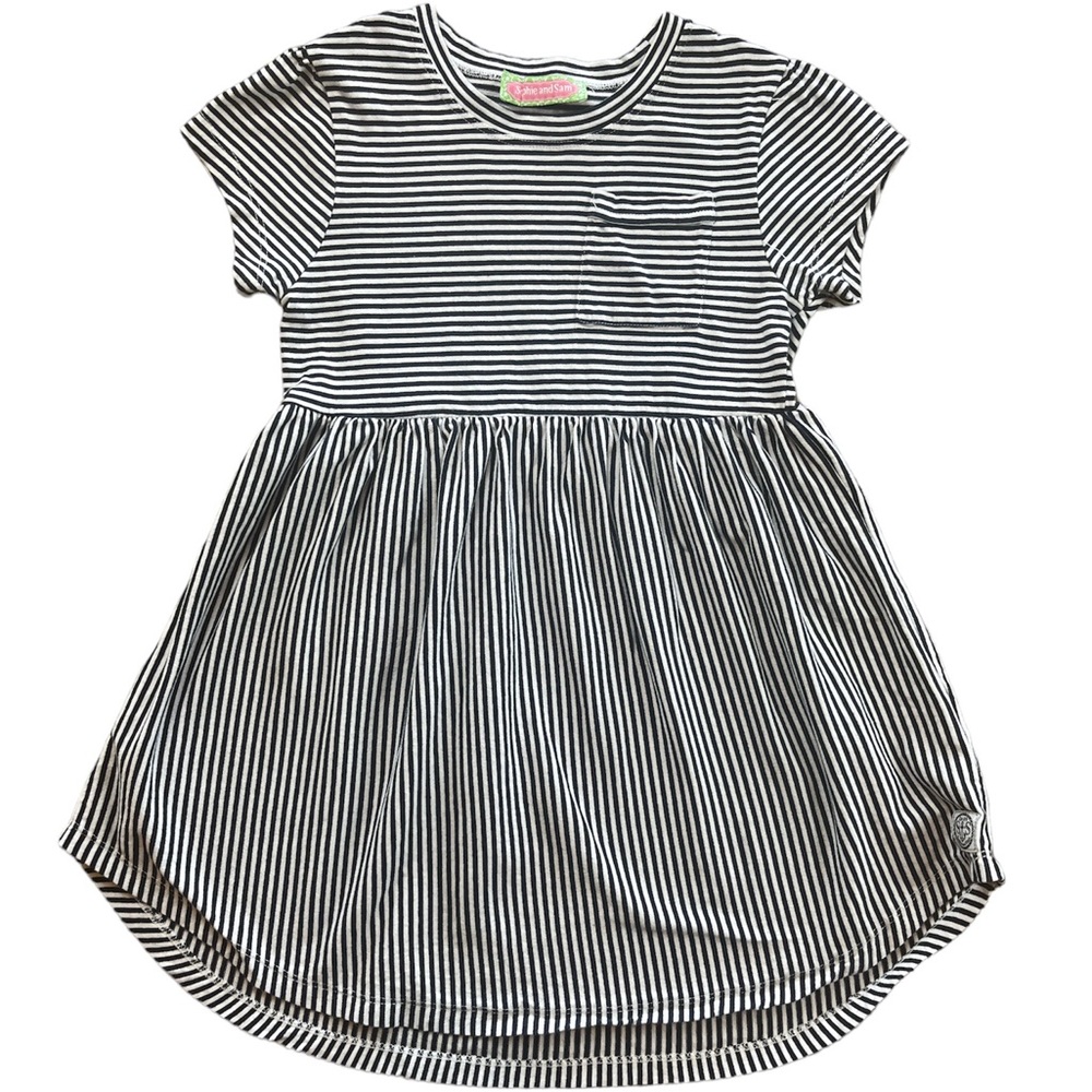 ⭐️ Sophie and Sam dress.  Size 7/8.  Navy and white stripes.